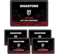 Gigastone Interne SSD 512 Go Lot de 5 Disques Dur SSD 2.5" SSD Game Turbo SATA III 6 Go/s 3D NAND Flash Haute Vitesse de Lecture jusqu'à 560 Mo/s pour PS4 PC Laptop Les Gamers et Les Professionnels
