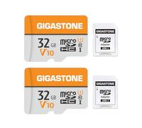 GIGASTONE Lot de 2 cartes micro SD 32 Go V10 pour enregistrement vidéo, caméra de surveillance, caméra de sécurité, caméra de tableau de bord, drone, carte mémoire microSDXC 90 Mo/s UHS-I Classe 10