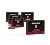 Gigastone Lot de 5 disques SSD SATA 256 Go SSD 6,3 cm 520 Mo/s pour ordinateur portable et stockage PS4 HDD de remplacement 2,5" SATA III SLC Cache 3D NAND Jeu Turbo Performance