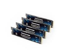 Gigastone NAS SSD M.2 1To (Lot de 4) NVMe Gen3 jusqu'à 2,200 Mo/s Haute Endurance 24h/24 et 7j/7 Cache pour Stockage en réseau Business Data Center Personal Cloud Disque Dur internes SSD