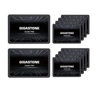 GIGASTONE SATA SSD 128Go (Lot de 10) 2.5" 3D NAND jusqu'à 500 Mo/s SATA III Disque Dur internes SSD de Jeu Compatible avec PS4 Ordinateurs Portables et Ordinateurs de Bureau SLC Cache Pro Performances