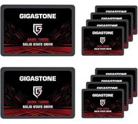 GIGASTONE SATA SSD 512Go (Lot de 10) 2.5" 3D NAND jusqu'à 550 Mo/s SATA III Disque Dur internes SSD de Jeu Compatible avec PS4 Ordinateurs Portables et Ordinateurs de Bureau SLC Cache Pro Performances