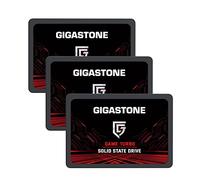 Gigastone SATA SSD internes 128Go (Lot de 3) 2.5" SATA III Interface 3D NAND Disque Dur SSD Disque de Jeu Compatible avec Ordinateurs Portables et Ordinateurs de Bureau 2.5 Pouces 520Mo/s SLC Cache