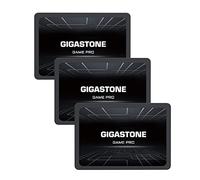 Gigastone SATA SSD internes 256Go (Lot de 3) 2.5" SATA III Interface 3D NAND Disque Dur SSD Disque de Jeu Compatible avec Ordinateurs Portables et Ordinateurs de Bureau 2.5 Pouces 510Mo/s SLC Cache