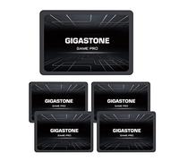 Gigastone SATA SSD internes 256Go (Lot de 5) 2.5" SATA III Interface 3D NAND Disque Dur SSD Disque de Jeu Compatible avec Ordinateurs Portables et Ordinateurs de Bureau 2.5 Pouces 510Mo/s SLC Cache