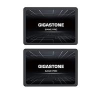 Gigastone SATA SSD internes 2To (Lot de 2) 2.5" SATA III Interface 3D NAND Disque Dur SSD Disque de Jeu Compatible avec Ordinateurs Portables et Ordinateurs de Bureau 2.5 Pouces 530Mo/s SLC Cache