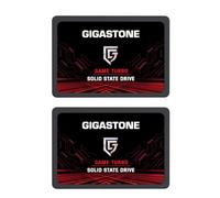 Gigastone SATA SSD internes 512Go (Lot de 2) 2.5" SATA III Interface 3D NAND Disque Dur SSD Disque de Jeu Compatible avec Ordinateurs Portables et Ordinateurs de Bureau 2.5 Pouces 550Mo/s SLC Cache