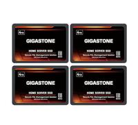 Gigastone Serveur SSD 4To (Lot de 4) NAS SSD Cache 24h/24, 7j/7 Haute Endurance Business Secure Personal Cloud Créatif Professionnel Réseau Attaché Stockage Raid 2,5" SATA Disque Dur Interne SSD