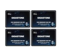 Gigastone SSD 512Go NAS SSD Disque (Lot de 4) 24 h/24, 7 j/7 Durable TLC Endurance élevée Raid Synchro sécurisée des données Cache de Stockage en réseau 2,5 Pouces SATA Disque Dur ssd Interne