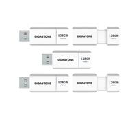 【GIGASTONE】USB 128 Go, Lot de 5, Z60 USB 3.1, Compact Lecteur de Stylo à Performance fiable pour PC Ordinateur Mac, Compatible avec l'interface USB 2.0/USB 3.0 Rétractable, Mini Imperméable et Robuste