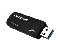 Gigastone Z30 Clé USB 3.2 Gen1 16 Go, Design rétractable sans Capuchon, Style Fibre de Carbone, Performance fiable et Durable, Compatible avec Interface USB 2.0/USB 3.0/USB 3.1