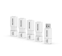 Gigastone Z60 Clé USB 3.1 64 Go, Lot de 5 USB, Compact Lecteur de Stylo à Performance fiable pour PC Ordinateur Mac, Compatible avec l'interface USB 2.0/3.0 Rétractable, Mini Imperméable et Robuste