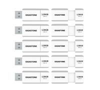 GIGASTONE Z60 Clé USB 3.2 Gen1 128 Go, Lot de 10 USB, R/W 120/80 Mo/s Ultra Haute Vitesse Lecteur de Stylo, Rétractable sans Capuchon Conception, Compatible avec Interface USB 2.0 / USB 3.0 / USB 3.1