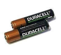 Giggaset Duracell Lot de 2 Piles Rechargeables NiMH AAA 750 mAh pour téléphones Siemens Gigaset