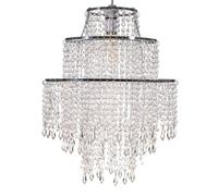 Giggi Abat-jour lustre transparent à 3 niveaux | Abat-jour pour suspension, lustre en cristal acrylique, abat-jour facile à installer pour plafonniers pour salon, chambre à coucher, cuisine, couloir
