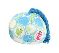 Giggle Ball | Jolly Ball pour chiens de grande taille, résistant à l'usure | Ballon de football élastique avec corde en coton | Balle de dentition résistante aux morsures pour grands chiens,