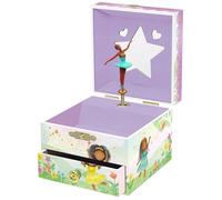 Giggle & Honey Boîte à Bijoux Musicale Ballerine pour Filles - Boîte à Musique avec Miroir, Cadeaux pour Petites Filles, 3-10 Ans