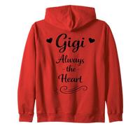 Gigi Always The Heart - Famille fière et Cool pour Petits-Enfants Grand-mère Sweat à Capuche