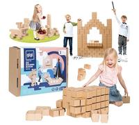 GIGI BLOKS Taille XL 96 Briques Geantes en Carton Empilables & Emboîtables | Gros Bloc de Construction Enfant Robustes, Faciles à Assembler | Jeux de Construction Enfant Créatifs & Éducatifs
