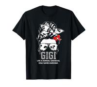 Gigi Like a Nornal Grandma Only More Awesome Leopard Nœud T-Shirt