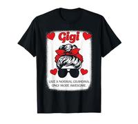 Gigi Like a Nornal Grandma Only More Awesome Leopard Nœud T-Shirt