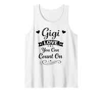 Gigi Love You Can Count on - Famille fière des Petits-Enfants et Grand-mère Débardeur