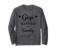 Gigi Retro Heart & Soul of The Family - Proud Loving Grandma Manche Longue