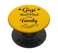 Gigi Retro Heart & Soul of The Family - Proud Loving Grandma PopSockets PopGrip Adhésif