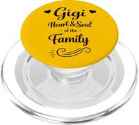 Gigi Retro Heart & Soul of The Family - Proud Loving Grandma PopSockets PopGrip pour MagSafe