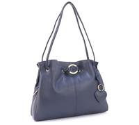Gigi - Sac Porté Èpaule Femme Cuir - Sac Cabas Moyen - Sac à Main Multipoches - 4323 - Bleu Marine