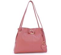 Gigi - Sac Porté Èpaule Femme Cuir - Sac Cabas Moyen - Sac à Main Multipoches - 4323 - Rose