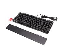 Gigicial Clavier Filaire Clavier Mécanique 87 Touches Coloré RVB Clavier de Jeu Mécanique Ergonomique avec Repose-Poignet Amovible (Commutateur Bleu)