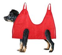 Gigicial Dog Grooming Hammock Harness for Cats Dogs, S Shaped Hooks Dog Cat Beauty Trimming Assistant Hammock, Grooming Helper for Nail Trimming Clipping Grooming (L)