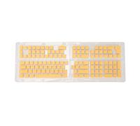 Gigicial Keycaps Clavier Mécanique Keycaps 129 Touches PBT Pudding Translucide Mignon Keycaps Personnalisé Keycap Set pour Claviers (Yellow)