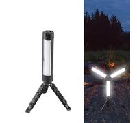 Gigicial Lampe De Travail Solaire Rechargeable 5700 MAh avec Support Pliable Et Sac De Transport, Trépied Amovible, Réparation De Voiture/Camping Tout-Terrain