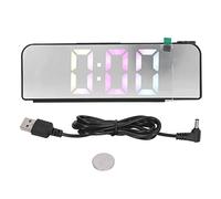 Gigicial Réveils à Projection Géants pour Chambres à Coucher, Horloge Numérique LED avec Projecteur Rotatif à 180° sur Mur De Plafond, Luminosité Réglable, pour la Maison