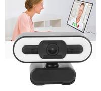 Gigicial Webcam 4K, Caméra Web avec Microphone Et Lumière De Remplissage, Caméra Web USB pour Ordinateur à 1080P, Plug and Play, Fonctionne avec PC/Mac/Ordinateur Portable/Tablette