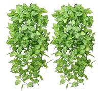 GIGIIS 2 Pièces de Plantes Artificielles 105cm Faux Lierre Artificielles Vertes Utilisées pour Salon Appartement Salle de Bain Cuisine Balcon