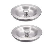 GIGIIS Bonde Evier 80mm Bouchon Evier Cuisine 2 Pièces Acier Inoxydable Bouchon évier Baignoire Scelle efficacement l'évier