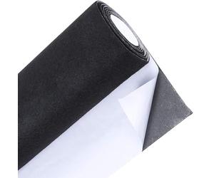 GIGIIS Feutrine Autocollante 40cm*200cm*2mm Feutrine Adhesive Noire Facile à Découper Adhésif Puissant Feutre Autocollant pour la Protection des Meubles DIY Crafting
