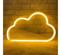 GIGIIS Néon LED Cloud Sign Décor Léger Blanc Chaud Décoration murale pour Noël LED Néon Nuage Signe de Lumière Nuage LED Neon Signs Night Light Cloud pour Chambre D'enfants Salon Décoration de Fête