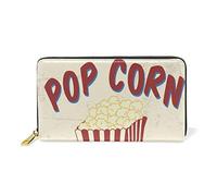 GIGIJY Portefeuille vintage en cuir véritable avec fermeture éclair pour poster/billets de film, multicolore, Taille unique