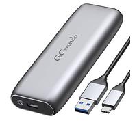 GiGimundo Boîtier SSD M.2 USB C Aluminium, USB 3.1 à M.2 SATA NGFF SSD Case (6 Gbit/s) avec UASP, Prend en Charge SATA NGFF B Key et B & M Key (2230/2242/2260/2280), sans Outil (HBM2-6G)