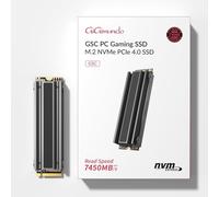 GiGimundo GSC 2TB NVMe M.2 Gaming SSD TLC avec Corps de Refroidissement, Extension de mémoire pour PC de Bureau, jusqu'à 7450MB/s