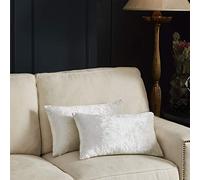 GIGIZAZA Blanc Housse de Coussin en Velours Décoration Taie d'oreiller pour Salon Canapé Chambre 30x50CM Ensemble de 2