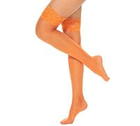 gigkik Bas de cuisse en silicone transparent, Orange 15D, taille unique