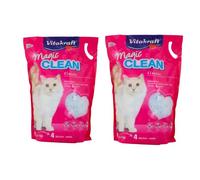 GIGLIO NERO Vitakraft Magic Clean litière en silicone pour chats plus longtemps que la normale anti-odeurs et anti-bactérien 5 L 2,2 kg (2 x 5 L)