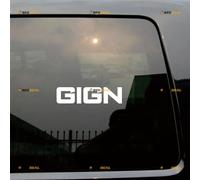 GIGN gendarmerie nationale française autocollant vinyle - lot de 2 blanc 10,2 cm - pour voiture bateau ordinateur portable tasse sans fond découpé