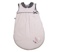 Sauthon Gigoteuse en Coton Rose | Hiver ouatinée, 0-4 mois, Miss Fleur de Lune, Col Claudine