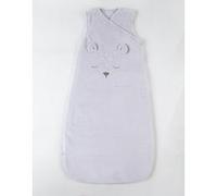 Gigoteuse 100 cm Kendi en Veloudoux, gris clair